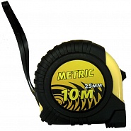 Рулетка 10м х 25мм , двухкомп.корпус, акриловое покрытие